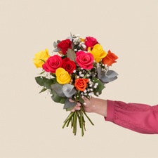 Bouquet de fleurs Bouquet de roses multicolores