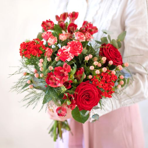 Bouquet de roses Bisous