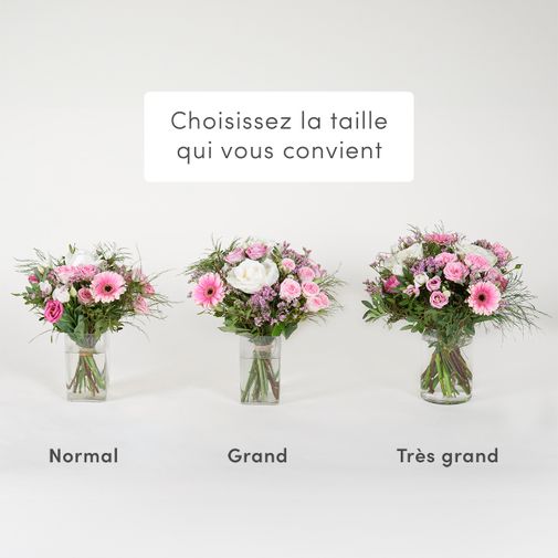 Bouquet de fleurs Petit plaisir et ses amandes au chocolat