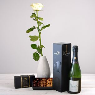 Bouquet de roses Trio festif Collection Homme Gourmand