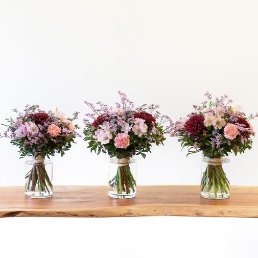 Bouquet de fleurs Douceur automnale et sa bougie parfumée