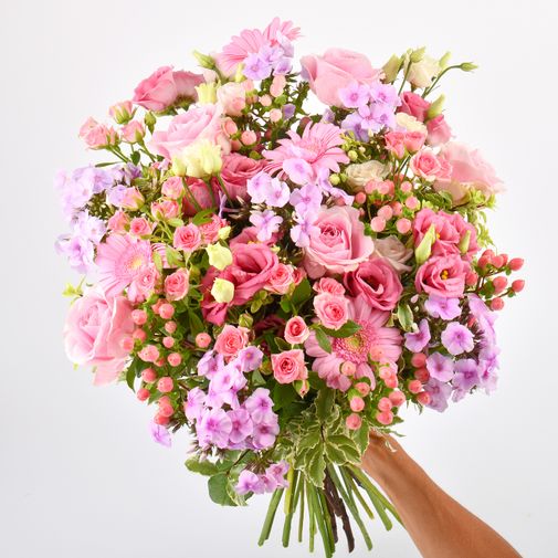 Bouquet de fleurs Pink et parme