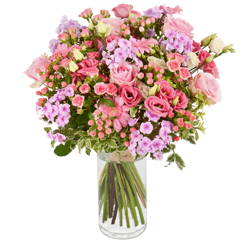 Bouquet de fleurs Pink et parme