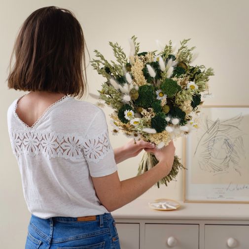 Fleurs et cadeaux Happy Bohème et sa bougie parfumée