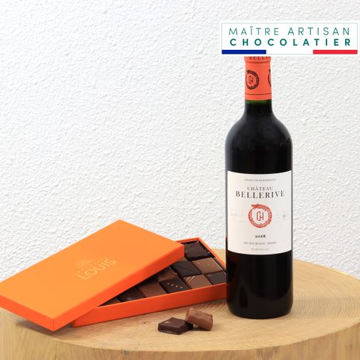 Fleurs et cadeaux Le Sommelier - Vin rouge & chocolats